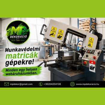 Munkavédelmi matricák gépekre