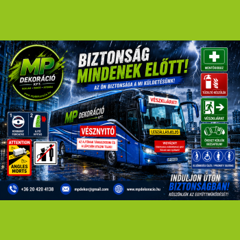Busz matricák 10x15cm