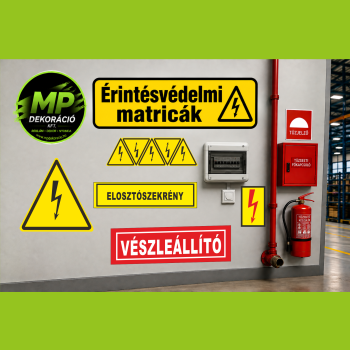 Érintésvédelmi matrica