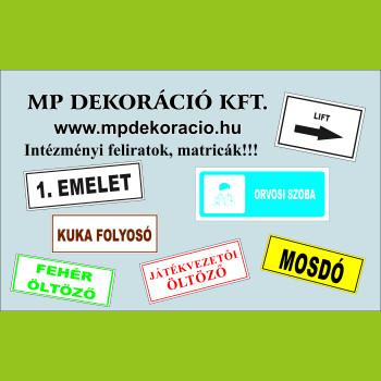 Iskolai, irodai matricák