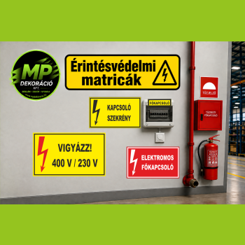 Érintésvédelmi matricák