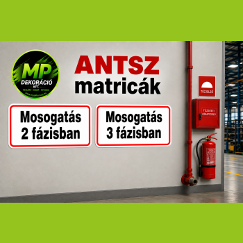 ANTSZ mosogatási öntapadó matrica