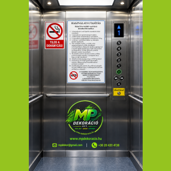 Felvonó, lift matricák