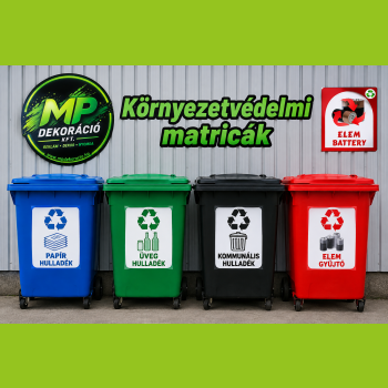 Környezetvédelmi öntapadó matrica