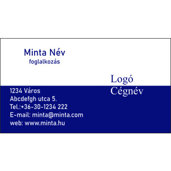 Névjegykártya 1 oldalas, 60 db/cs. - 27