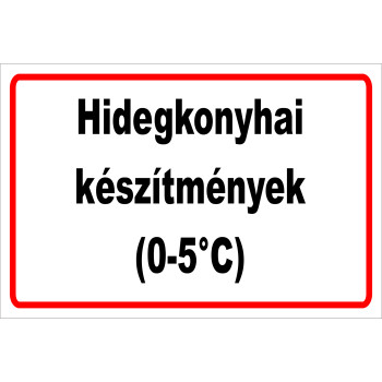 ANTSZ matrica -Hidegkonyhai készítmények