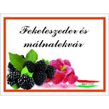 Feketeszeder és málnalekvár