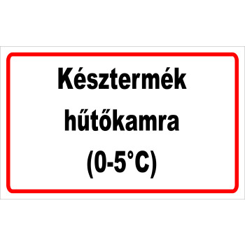 ANTSZ matrica-Késztermék hűtőkamra