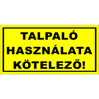 Talpaló használata kötelező