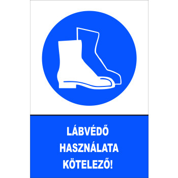 Lábvédő használata kötelező!