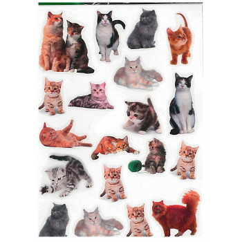 Gyerekmatricák A4 íven - Cicák, macskák