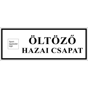 Öltöző hazai csapat