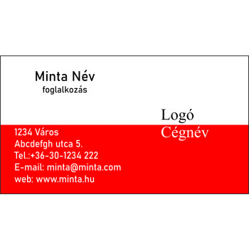 Névjegykártya 1 oldalas, 60 db/cs. - 28