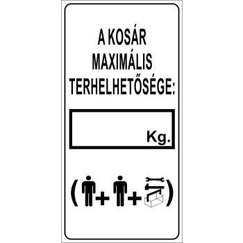 Kosár maximális terhelhetősége