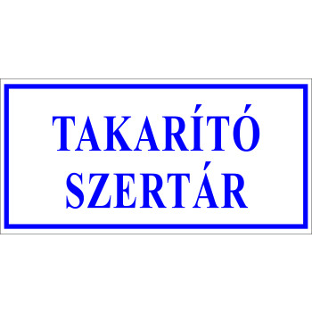 Takarító szertár