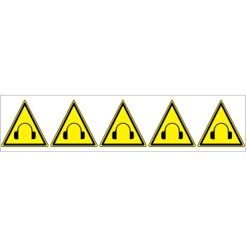 Piktogram 5 db/ív magas zajszint