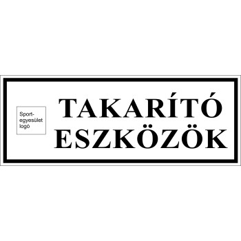 Takarító eszközök matrica