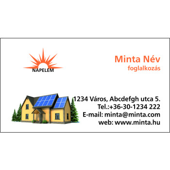 Névjegykártya 1 oldalas, 60 db/cs. - 124