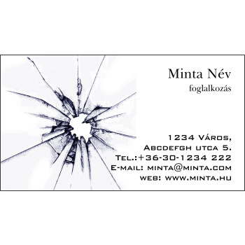 Névjegykártya 1 oldalas, 60 db/cs. - 100