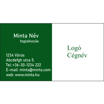 Névjegykártya 1 oldalas, 60 db/cs. - 25