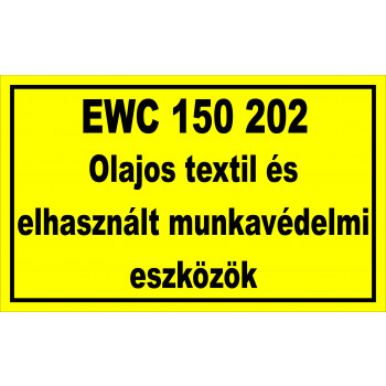 EWC olajos textil