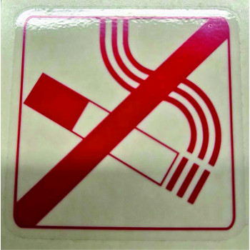 Tilos a dohányzás 4,6 cm víztiszta
