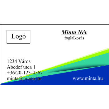 Névjegykártya 1 oldalas, 60 db/cs. - 01