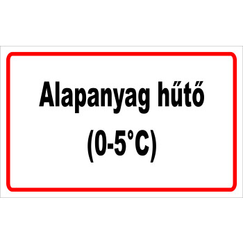 ANTSZ matrica -Alapanyag hűtő