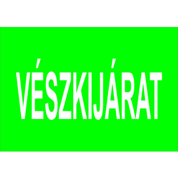 Vészkijárat busz matrica