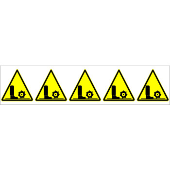 Piktogram 5 db/ív láb sérülés