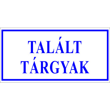 Talált tárgyak