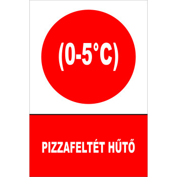 Pizzafeltét hűtő