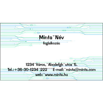 Névjegykártya 1 oldalas, 60 db/cs. - 86