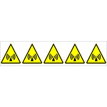 Piktogram 5 db/ív Sugárzás