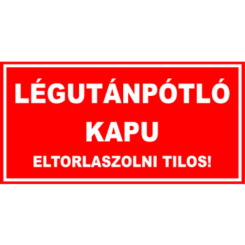 Légutánpotló kapu piros