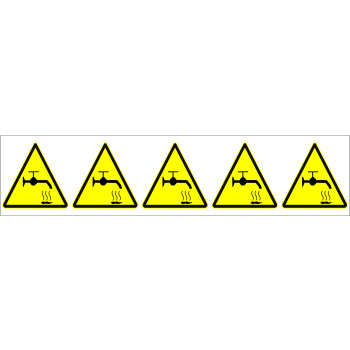 Piktogram 5 db/ív Forró víz