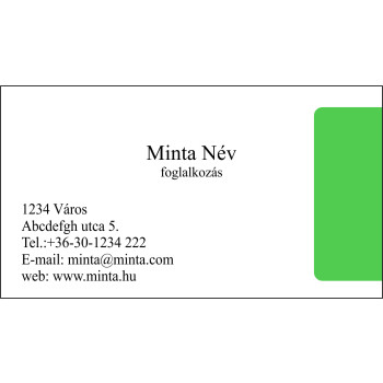 Névjegykártya 1 oldalas, 60 db/cs. - 60