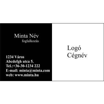 Névjegykártya 1 oldalas, 60 db/cs. - 23