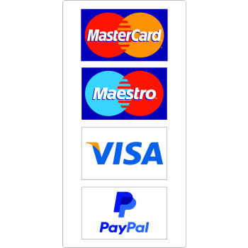 Bankkártya elfogadóhely matrica