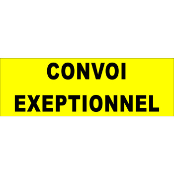 Convoi Exeptionnel matrica 30x10 cm