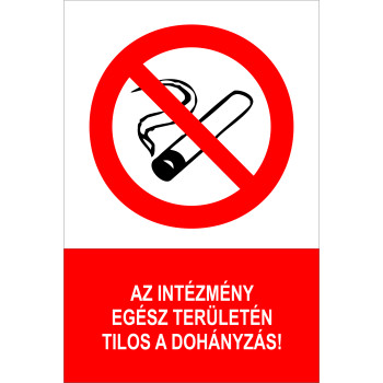 Az intézmény egész területén tilos a dohányzás!