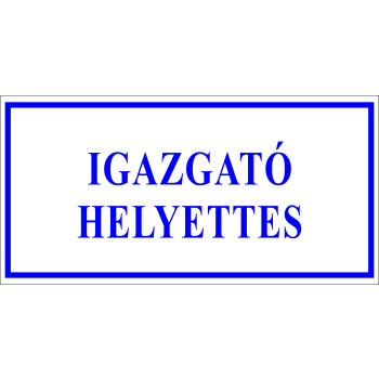 Igazgató helyettes