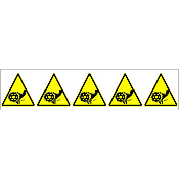 Piktogram 5 db/ív Kézsérülés veszélye