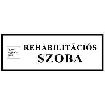 Rehabilitációs szoba matrica
