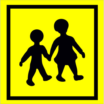 Iskolabusz, gyerekszállítás belső matrica