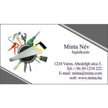 Névjegykártya 1 oldalas, 60 db/cs. - 115 Barkács névjegy