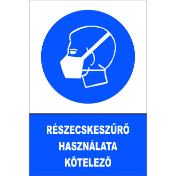 Részecskeszűrő használata kötelező!