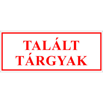 Talált tárgyak