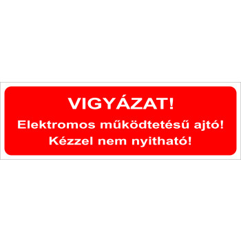 Vonat matrica- Elektromos ajtó, kézzel nem nyitható