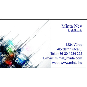 Névjegykártya 1 oldalas, 60 db/cs. - 67